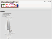 Tablet Screenshot of homeschool-shelf.com